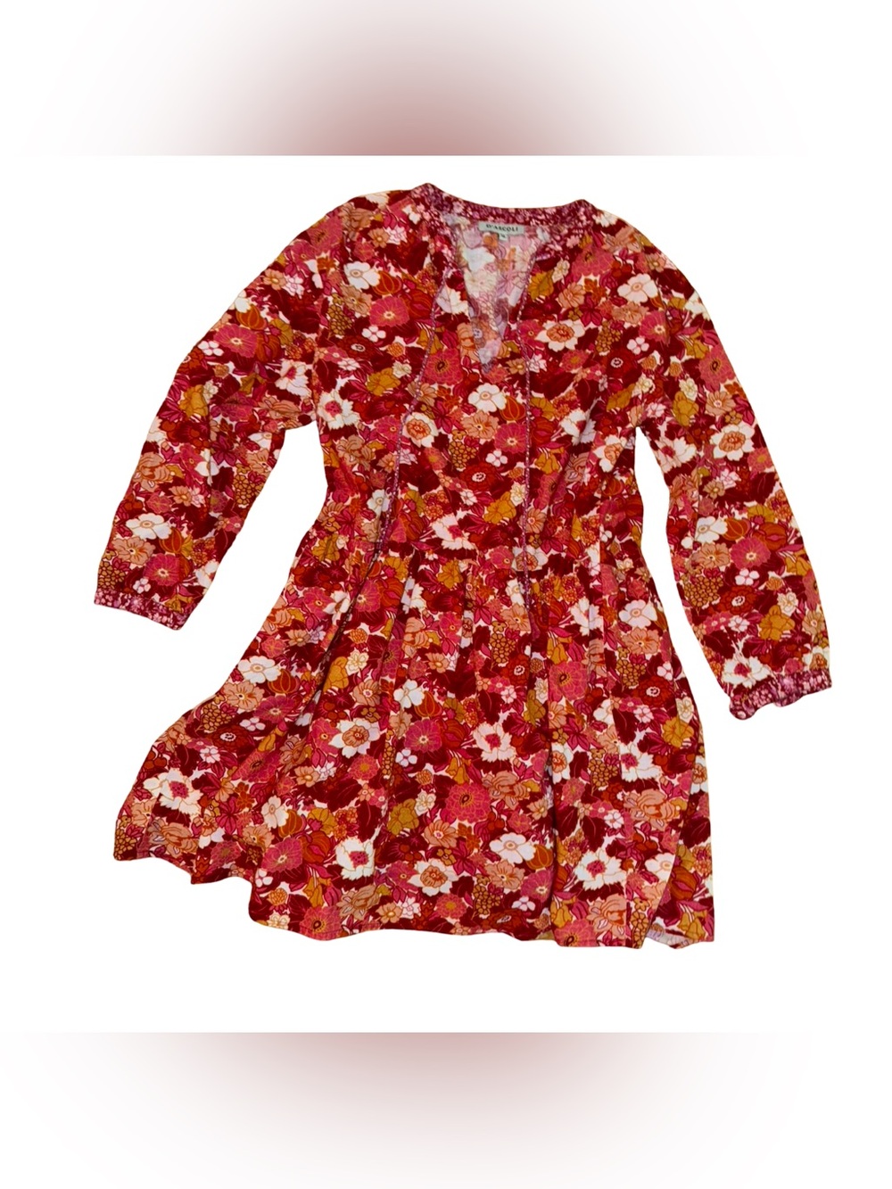 D'Ascoli Floral Print Mini Dress